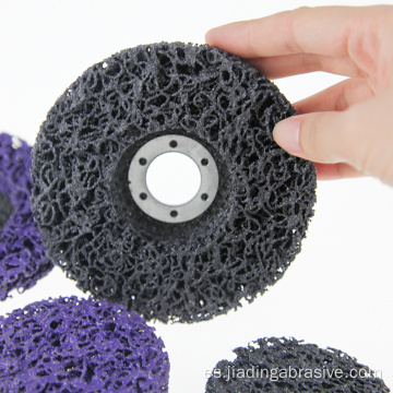 Respaldo de fibra de disco de limpieza y tira negro de 100 mm